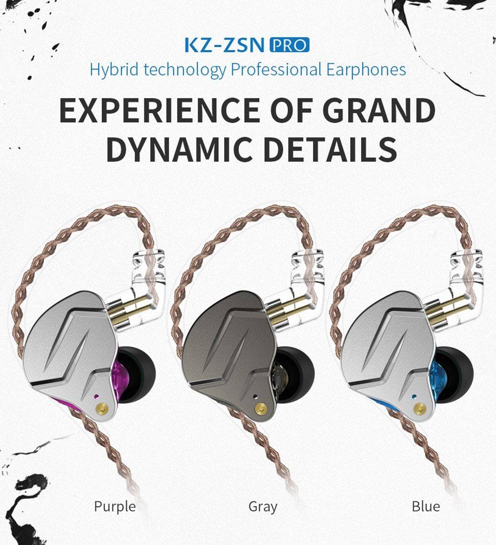 KZ-ZSN Pro earphones 1