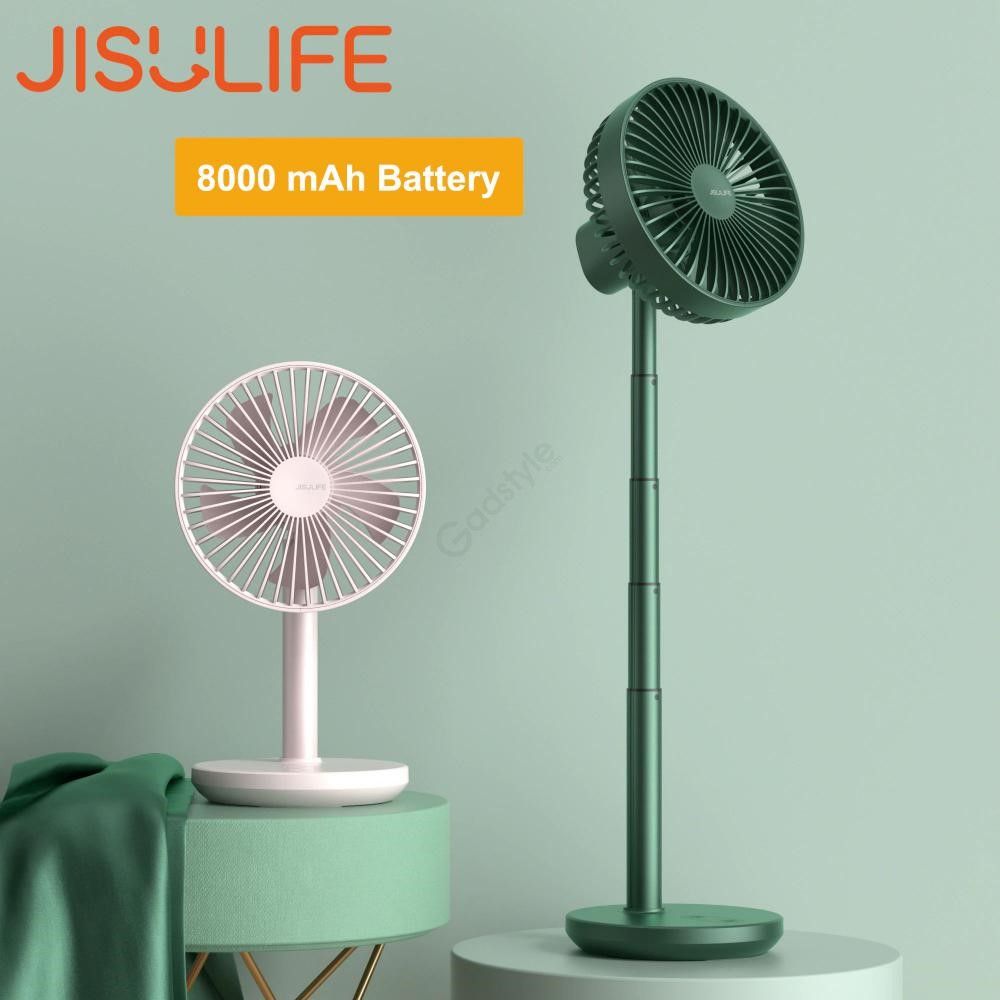 JISULIFE Extendable Auto Rotating Desktop Fan