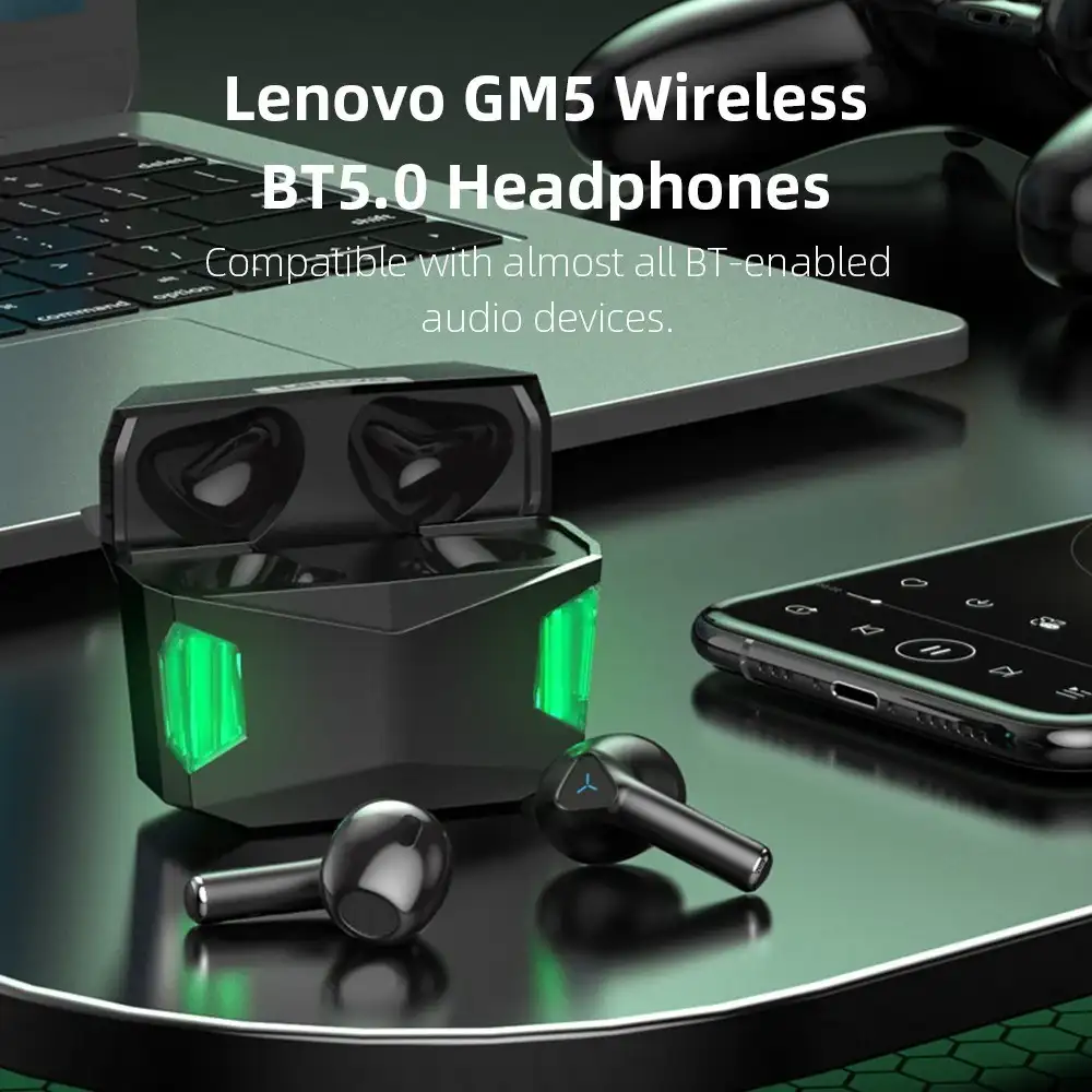 Lenovo Thinkplus GM5 BT5.0 True Wireless Gaming Earbuds