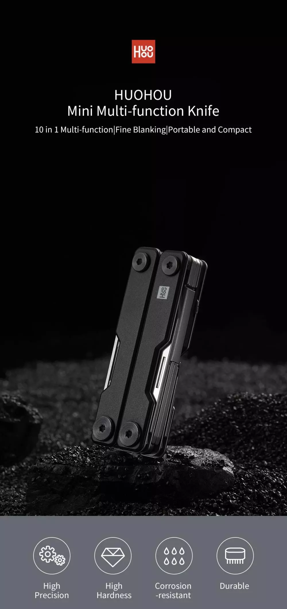 Xiaomi HUOHOU Mini Multi-function Knife Blade Screwdriver Tools