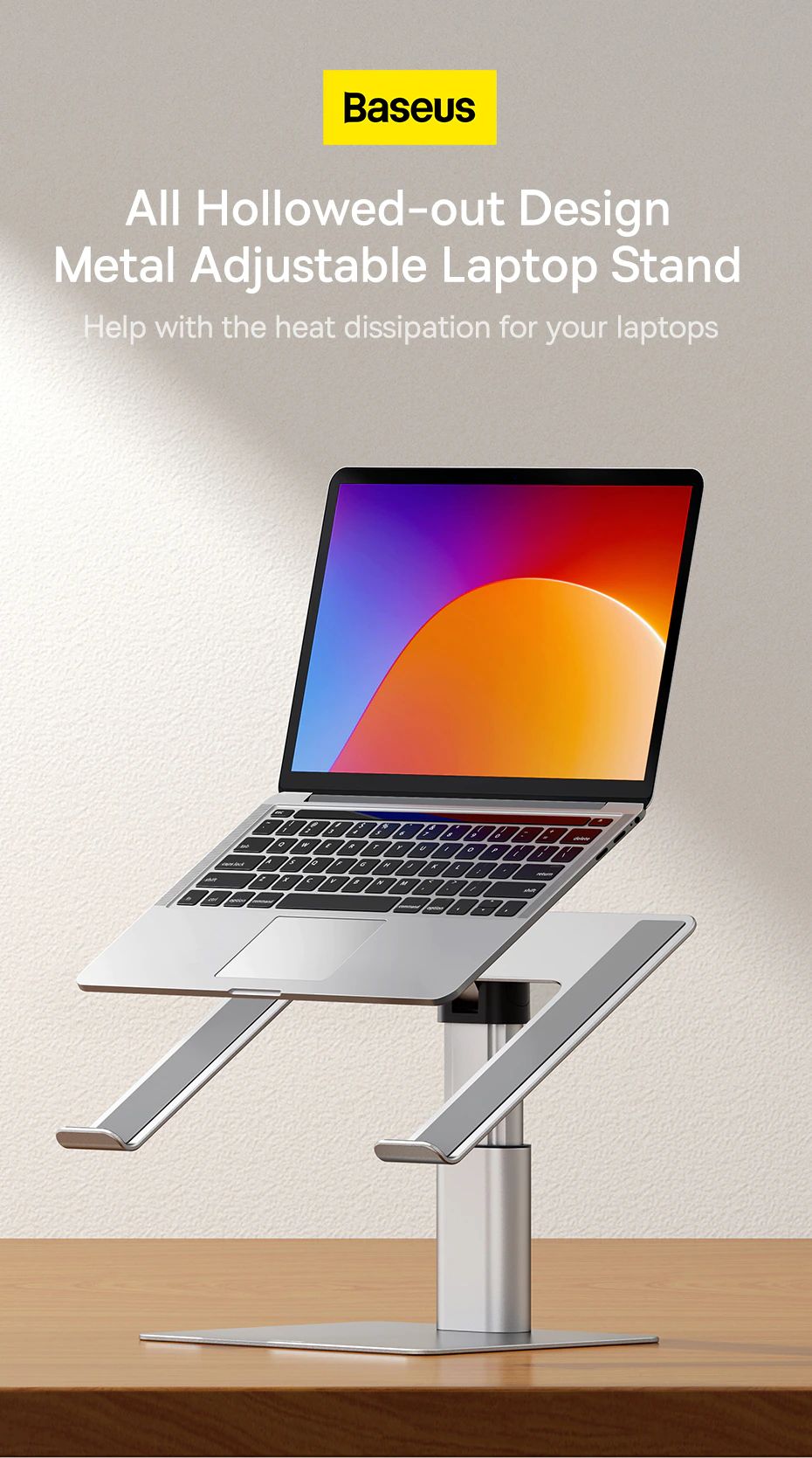 Baseus Adjustable Laptop Stand Aluminum Support