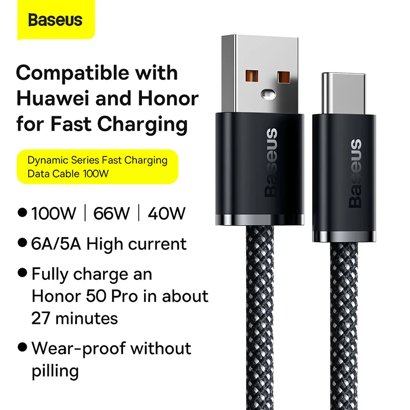 Baseus Dynamic Series 100W USB to Type-C Cable