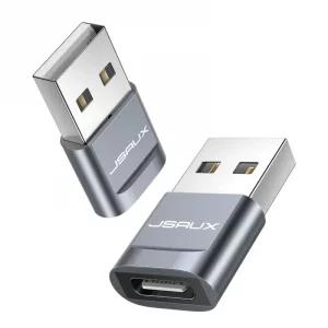 JSAUX USB-C Female to USB-A Male Adapter (2-Pack)