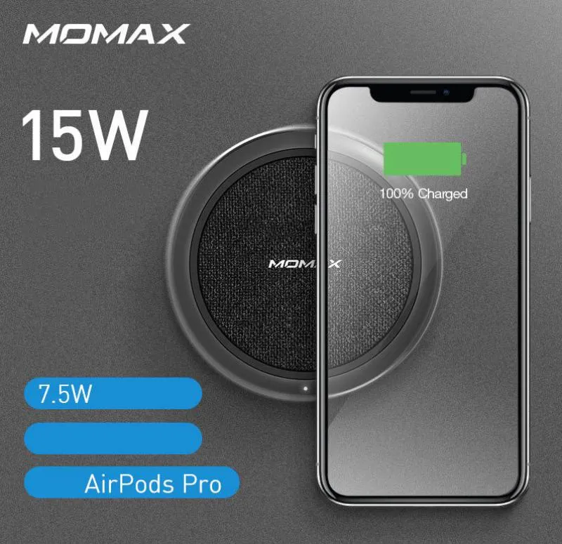 MOMAX Q. Pad 5 15W Fast Wireless Charger Support FOD Function