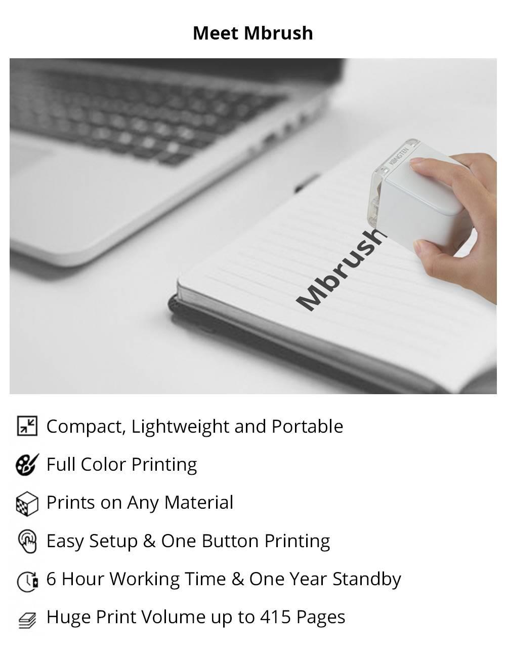MBrush Handheld Color Printer