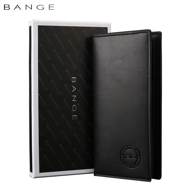 Bange 577-1 Men’s Leather Wallet Clutch Bag Waterproof Wallet Multi Function Card Holder