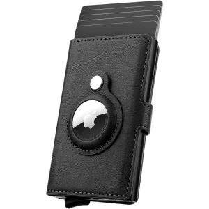 COTECI Airtag Wallet Leather RFID PU Card Holder