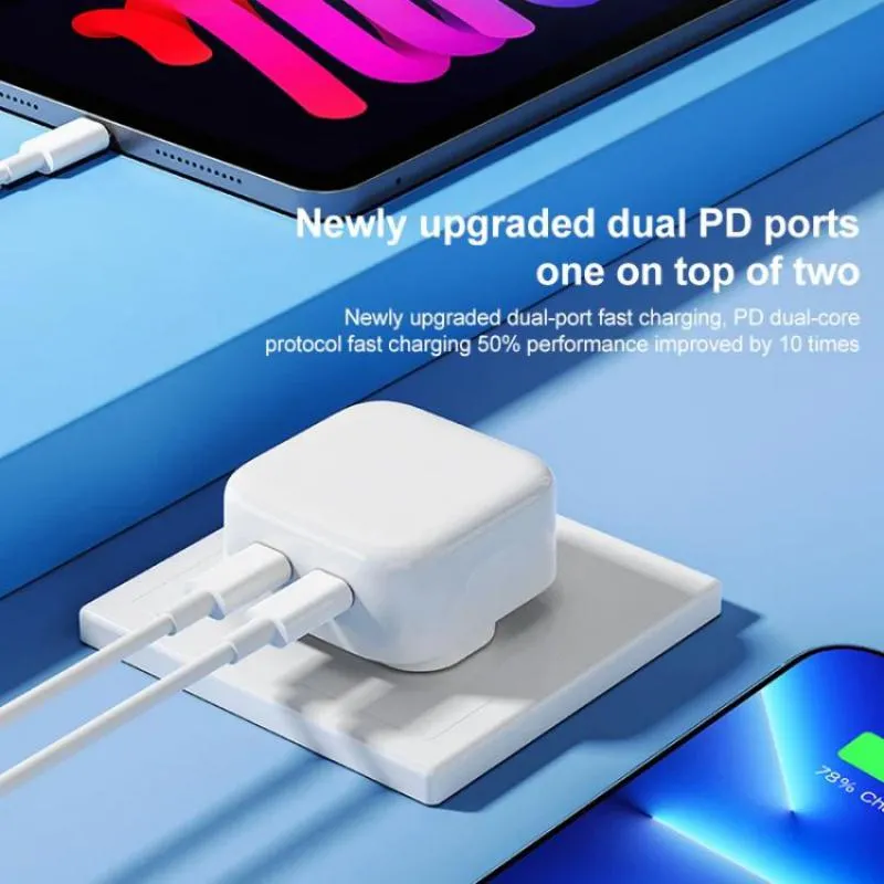 ROCK T58 35W Dual USB-C Ports Travel Charger
