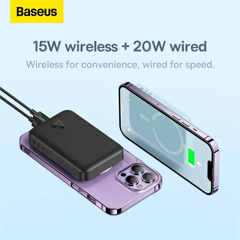 Baseus 20W Magnetic Wireless 10000mAh Power Bank