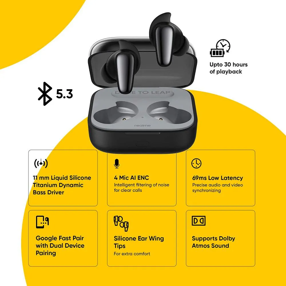 Realme Buds Air 3S Bluetooth Truly Wireless Earbuds