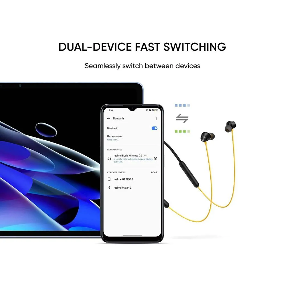 Realme Buds Wireless 2S Dual Device Switching Earphones