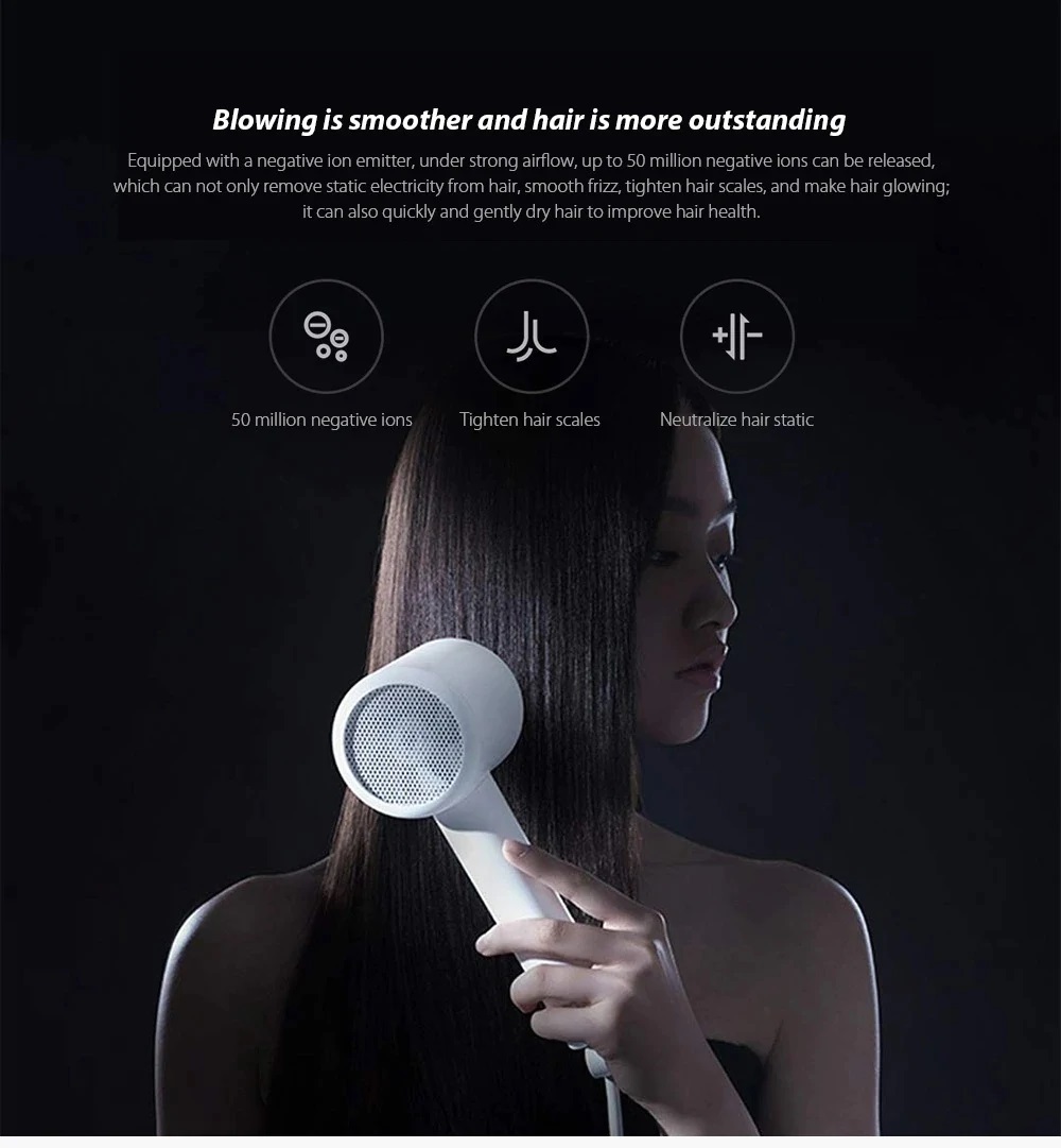 Xiaomi Mijia H300 Portable Quick Dry Hair Dryer 1600W