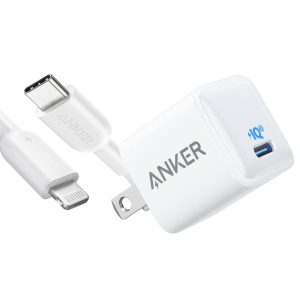 Anker 20W Adapter with Cable for iPhone MFi Certified