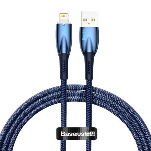 Baseus Glimmer Series Fast Charging Data Cable USB to iPhone 2.4A 2 Meter