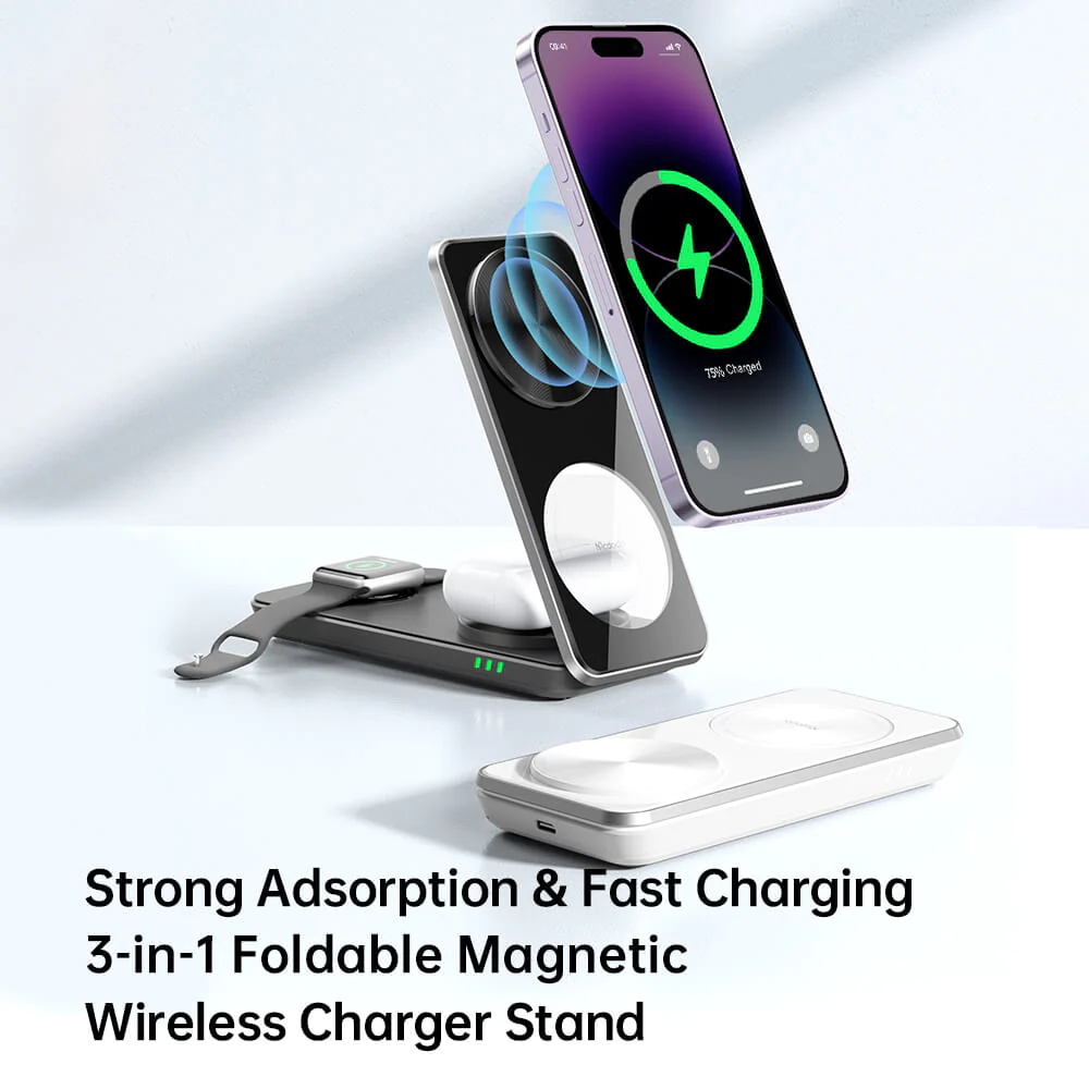 Mcdodo Peace Series 3 in 1 Foldable Magnetic Wireless Charge Station
