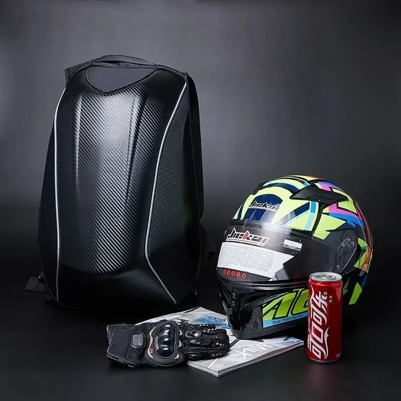 Waterproof Motorcycle Carbon Fiber Helmet Backpack