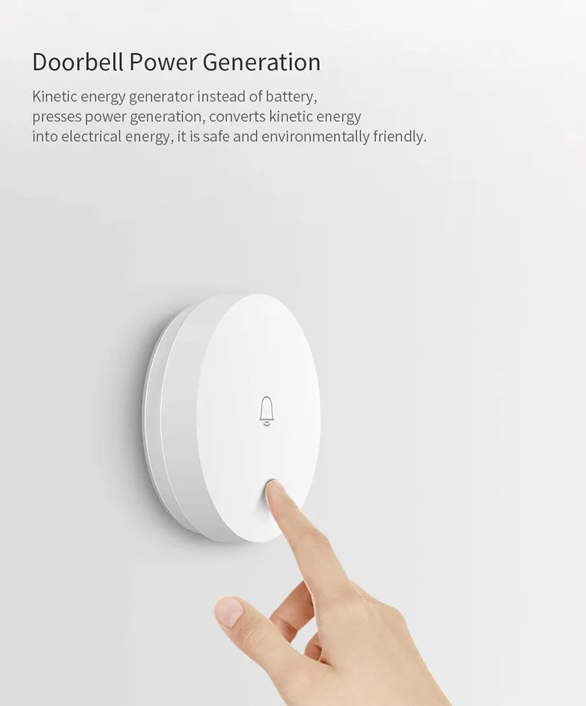 Xiaomi Mijia G6LW Linptech Smart Self-powered Wireless Doorbell