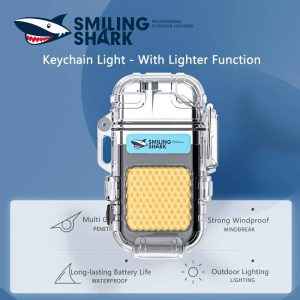 Smiling Shark Rechargeable Flashlights With Lighter Function