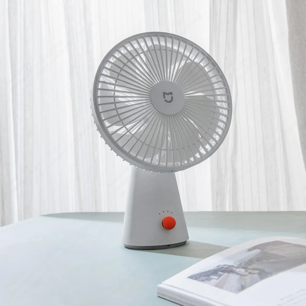 Xiaomi Mijia Desktop Fan DC Hand held Fans Natural Wind Rechargeable Battery Small Fan