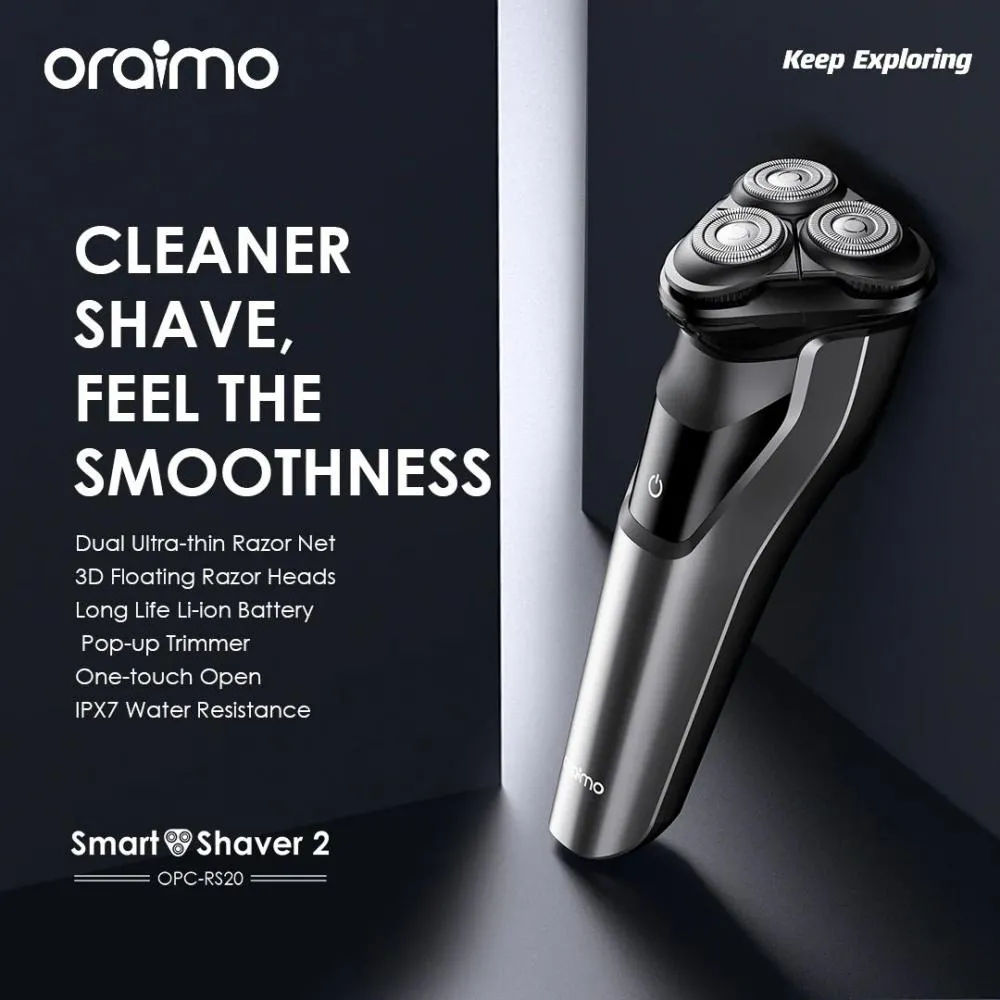 Oraimo Smart Shaver 2 Dual Rotary Electric Shaver