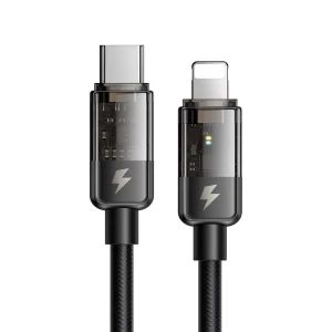 Mcdodo 36W Auto Power Off USB-C to Lightning Transparent Cable