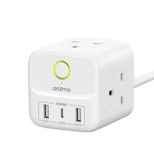 Oraimo PowerHub C 6-In-1 Smart Fast Charging High Security Small and Portable Power Expansion Cube