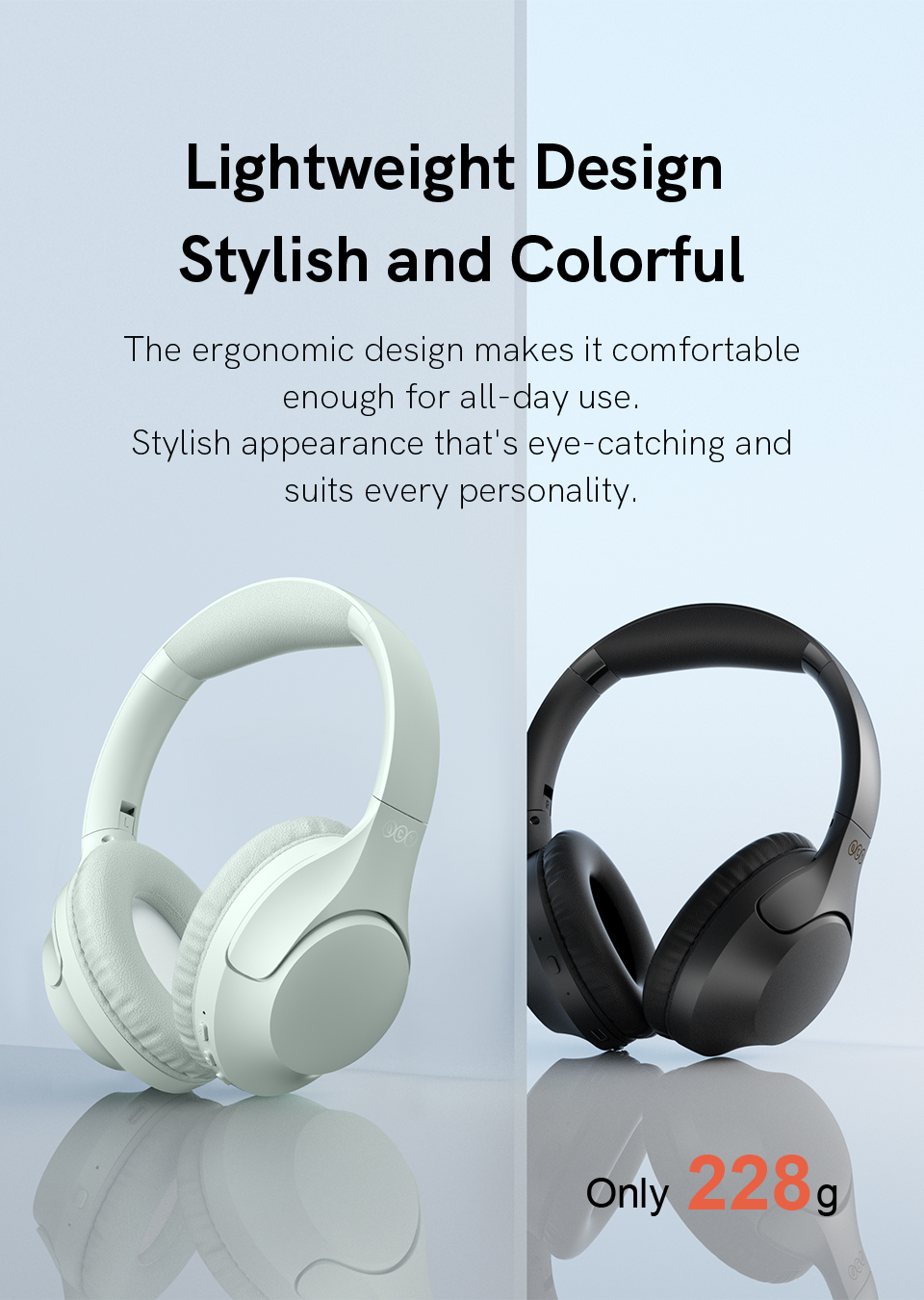 QCY H2 Wireless Headphones with Bluetooth 5.3
