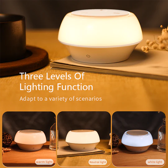 Recci RCW-21 15W Mushroom Wireless Charger And LED Small Night Light