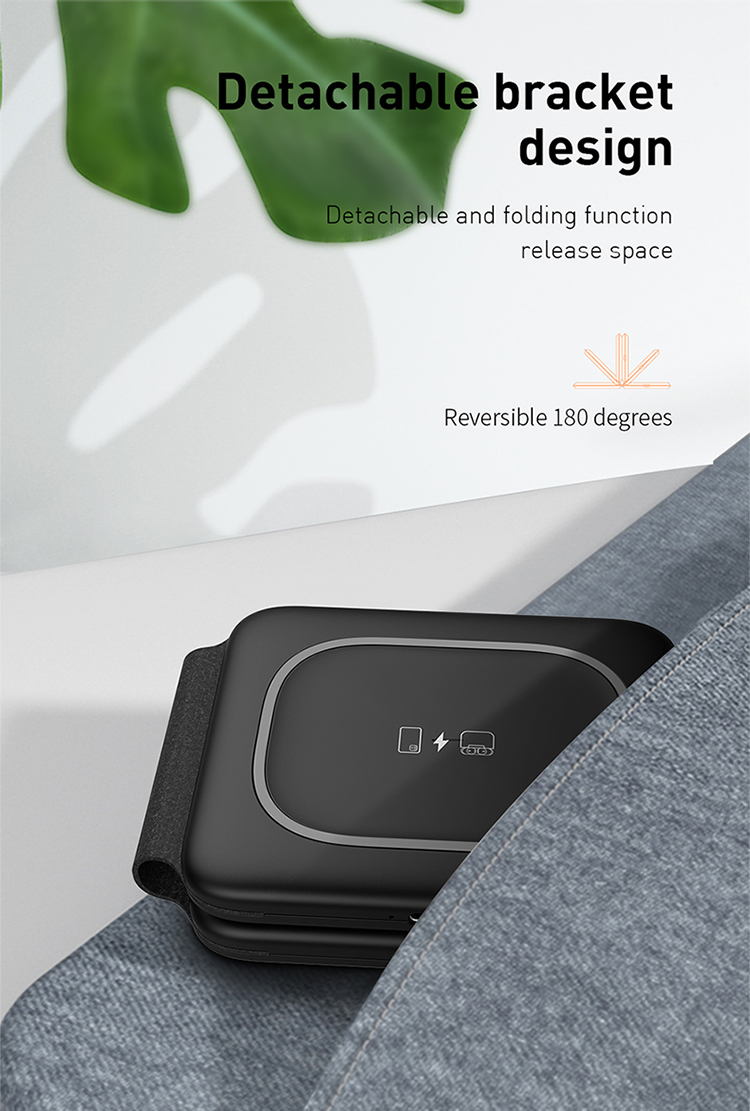 Recci Rcw13 15w Wireless Charger Detachable Bracket 3 in 1
