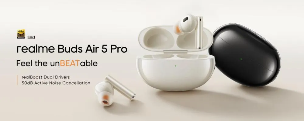Realme Buds Air 5 Pro ANC Earbuds Hi-Res Audio