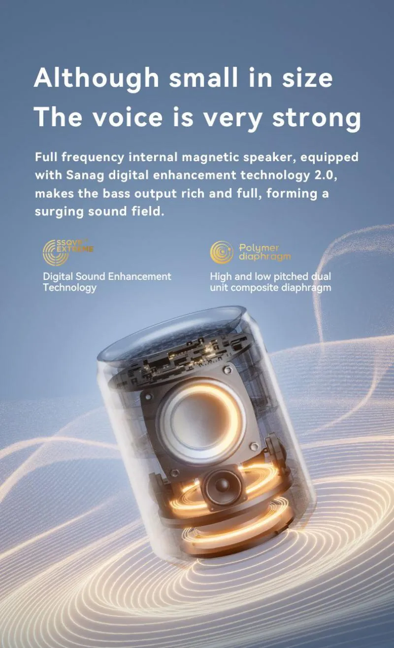 Sanag X2 PRO Mini Bluetooth Speaker With light