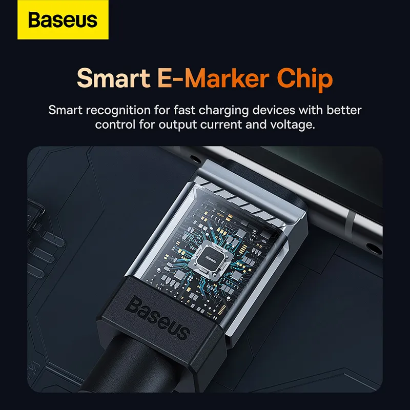 Baseus 100W USB-A To Type-C CoolPlay Series Doublly-Wrapped Premium Quality Fast Charging Cable 1 Meter  2 Meter