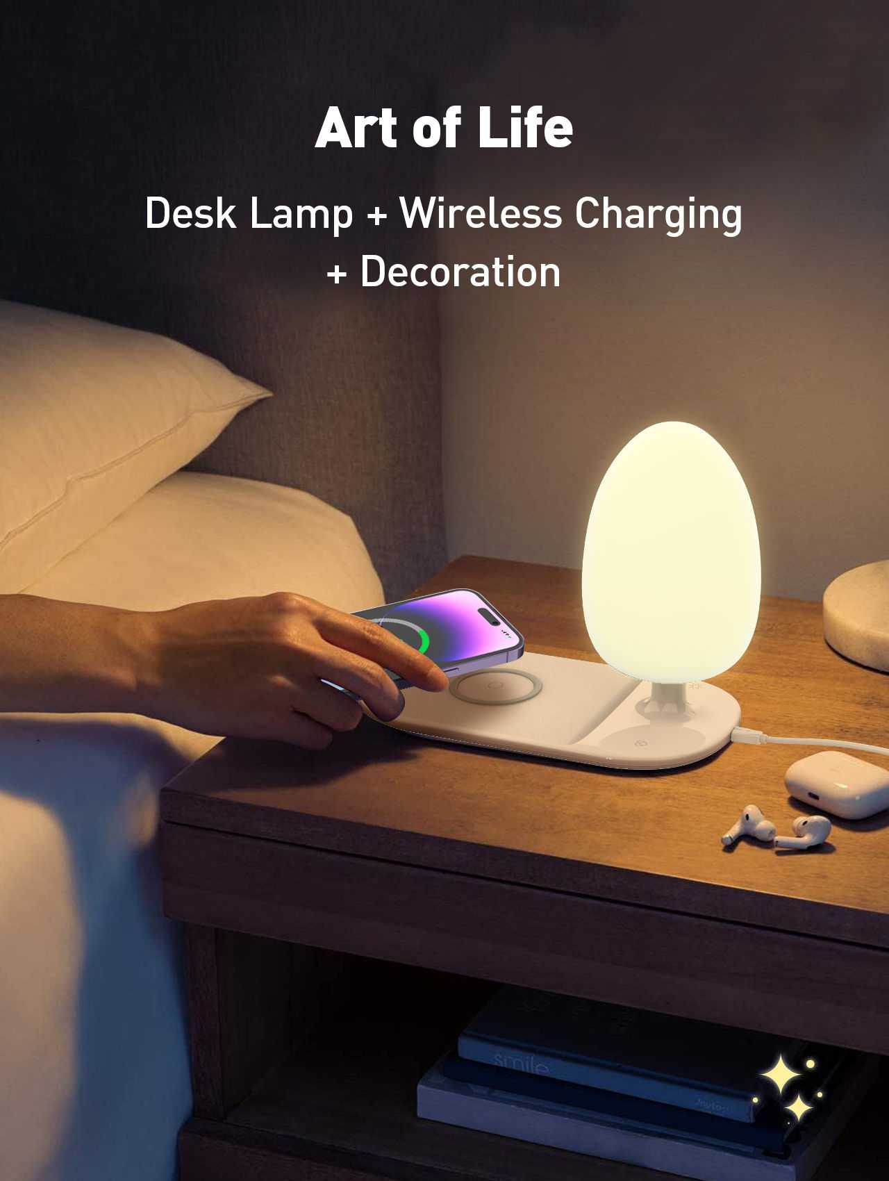 Ldnio Y3 Fast Wireless Charging Desk Lamp