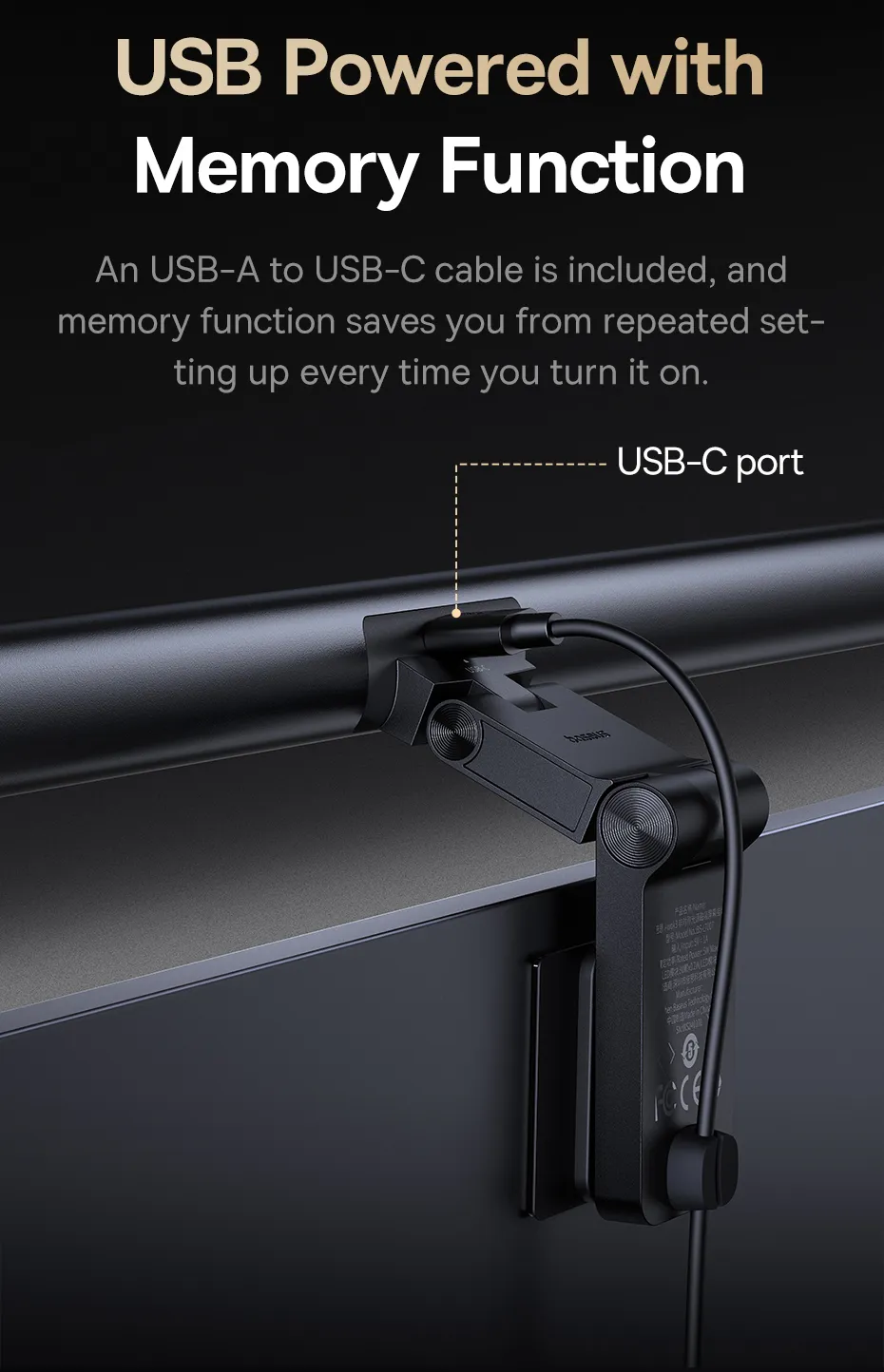 Baseus i-wok 3 Series Asymmetric Light Source Magnetic Screen Hanging Light