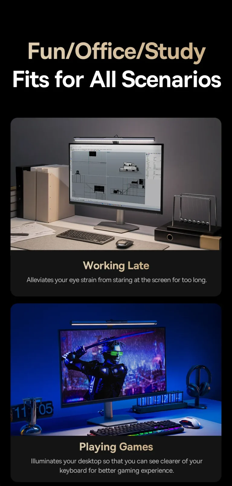 Baseus i-wok 3 Series Asymmetric Light Source Magnetic Screen Hanging Light