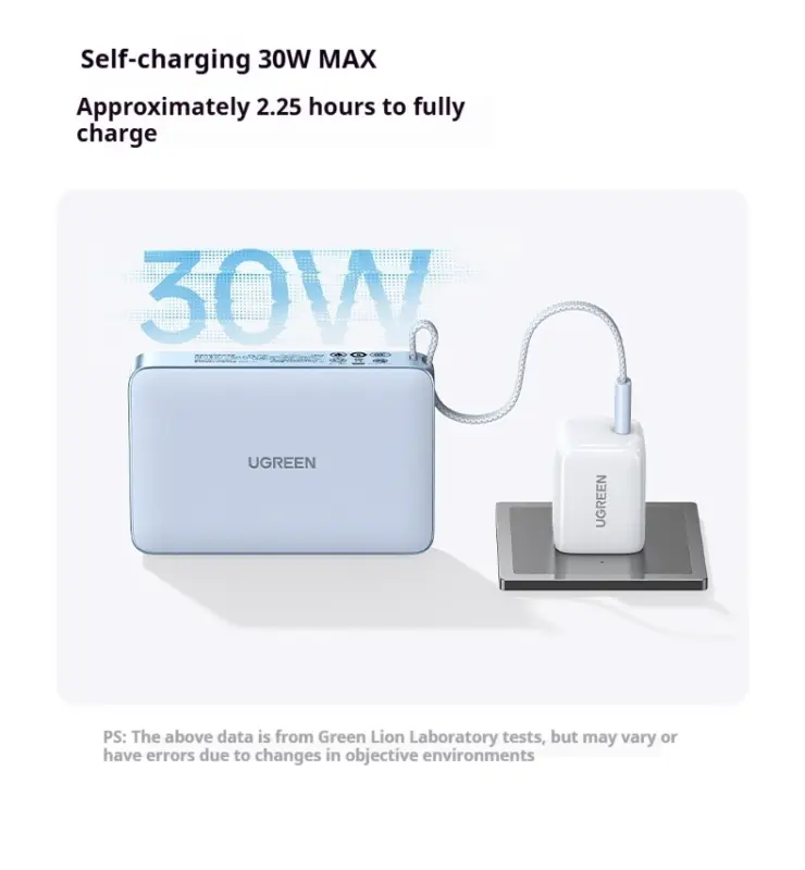 UGREEN PB594 10000mAh 30W Wireless Power Bank