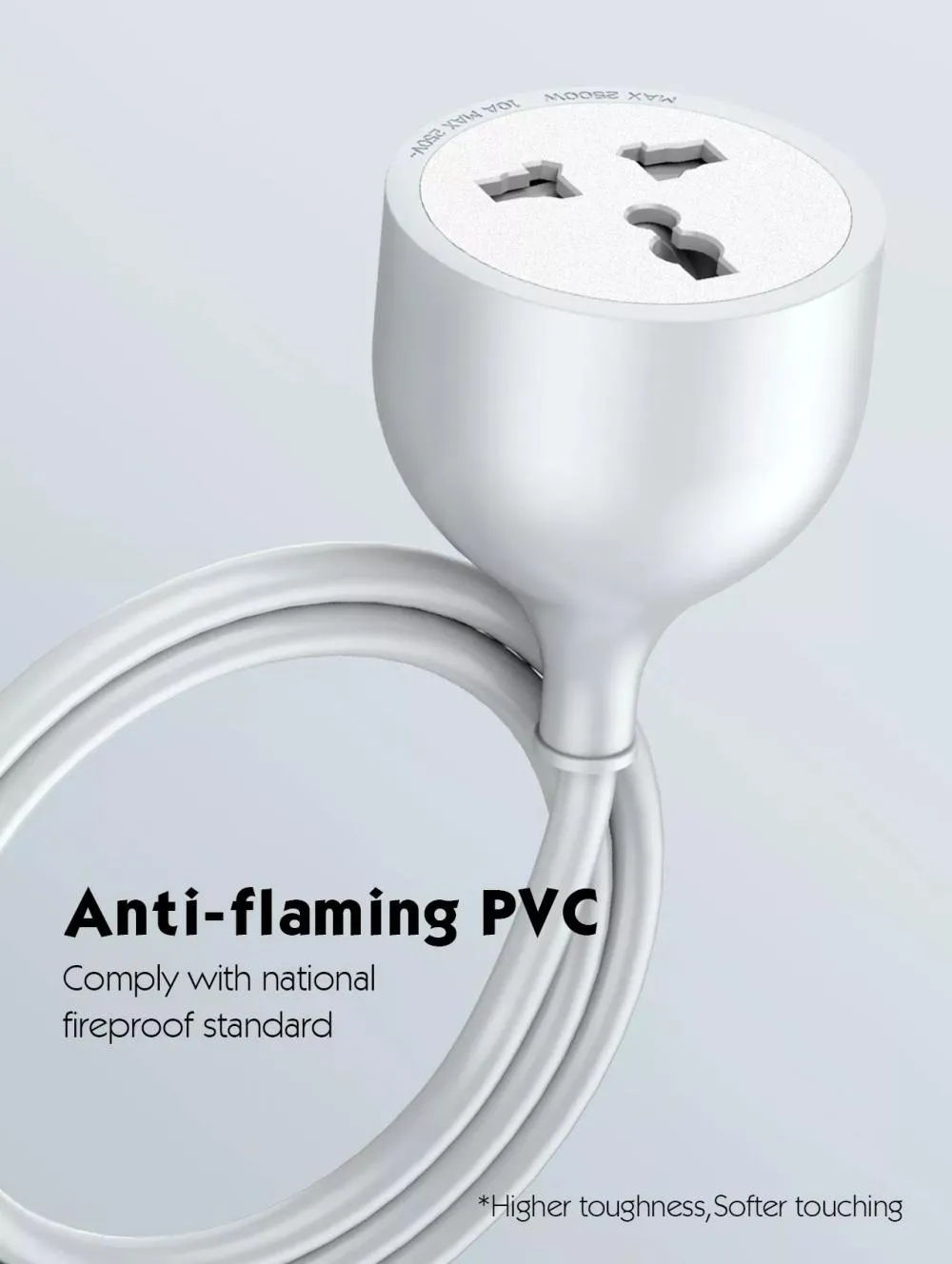 LDNIO SC1017 Universal Power Strip with Extension Power Cord 5m