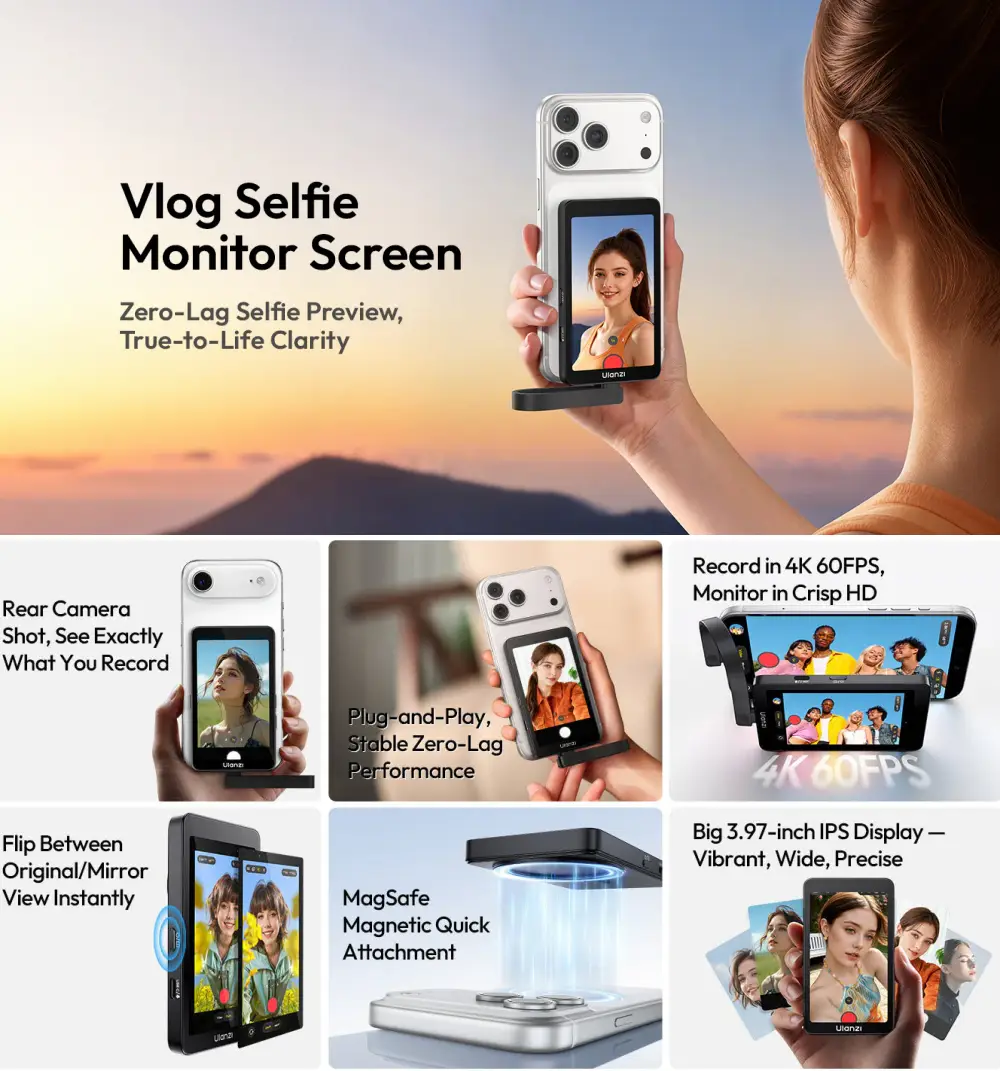 Ulanzi VM1 Vlog Selfie Monitor Screen