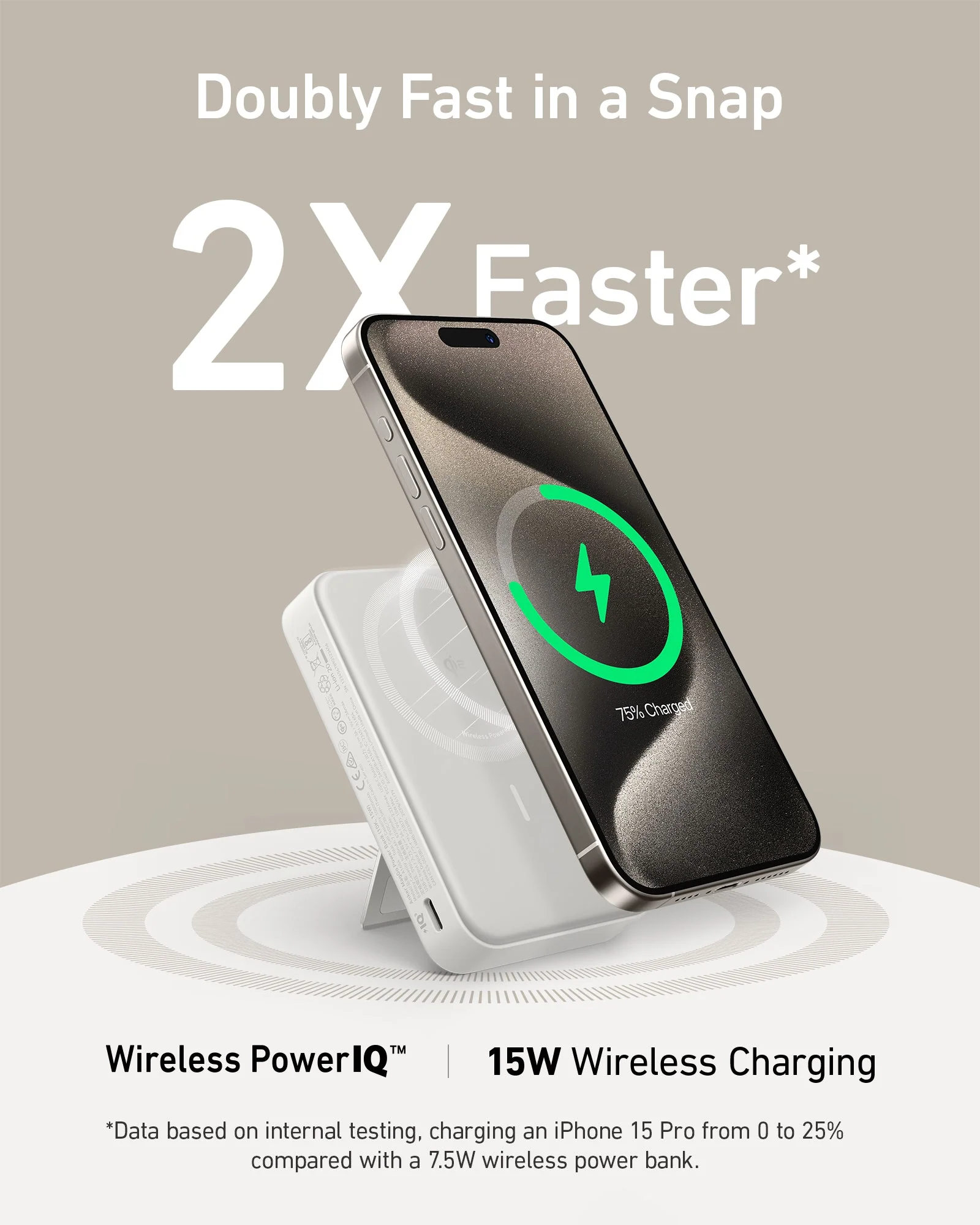 Anker A1654 MagGo MagSafe 10,000mAh Qi2 Certified Power Bank