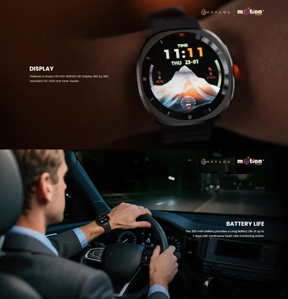 Haylou VIBE AMOLED Calling Smartwatch