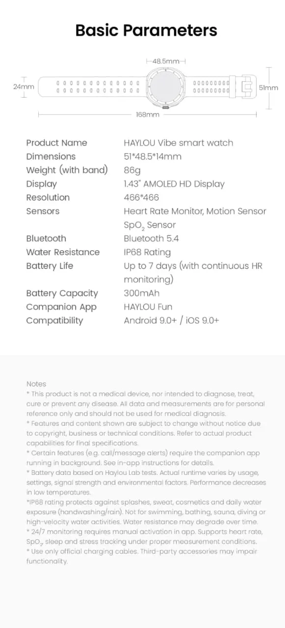 Haylou VIBE AMOLED Calling Smartwatch